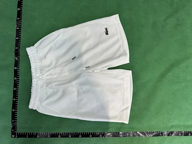 Lacoste Shorts Drawstring jersey with crocodile logo patch product detail image 12