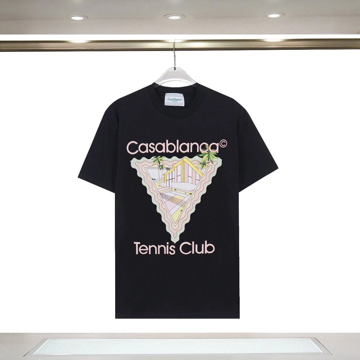 Casablanca Casablanca Tennis Club Black T-Shirt Black