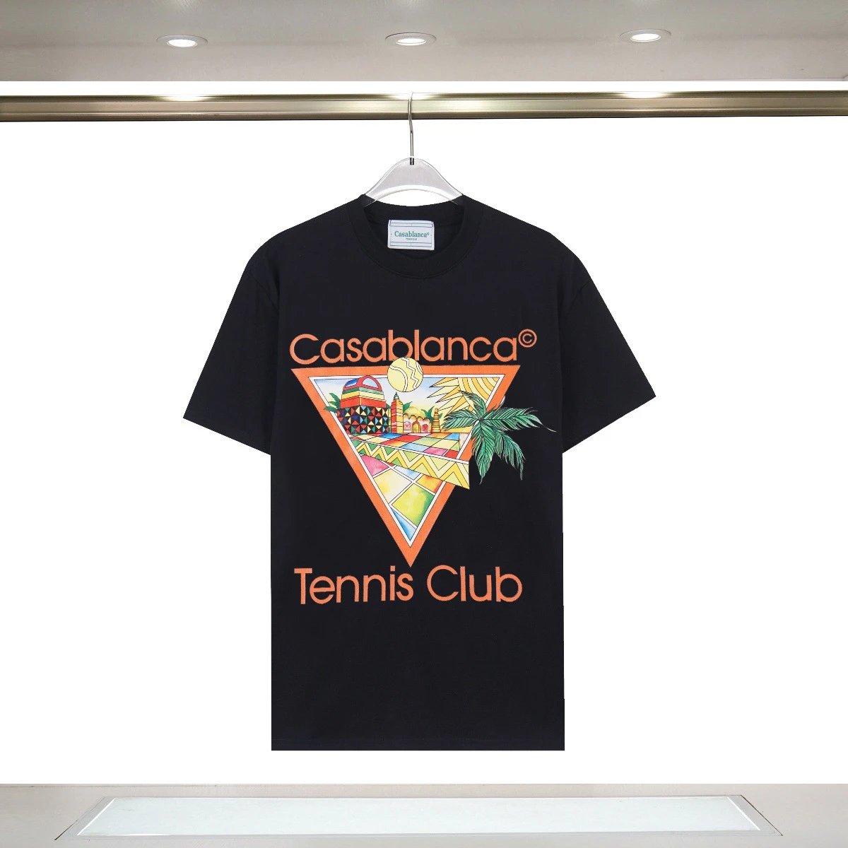 Casablanca Casablanca Tennis Club Black T-Shirt Black