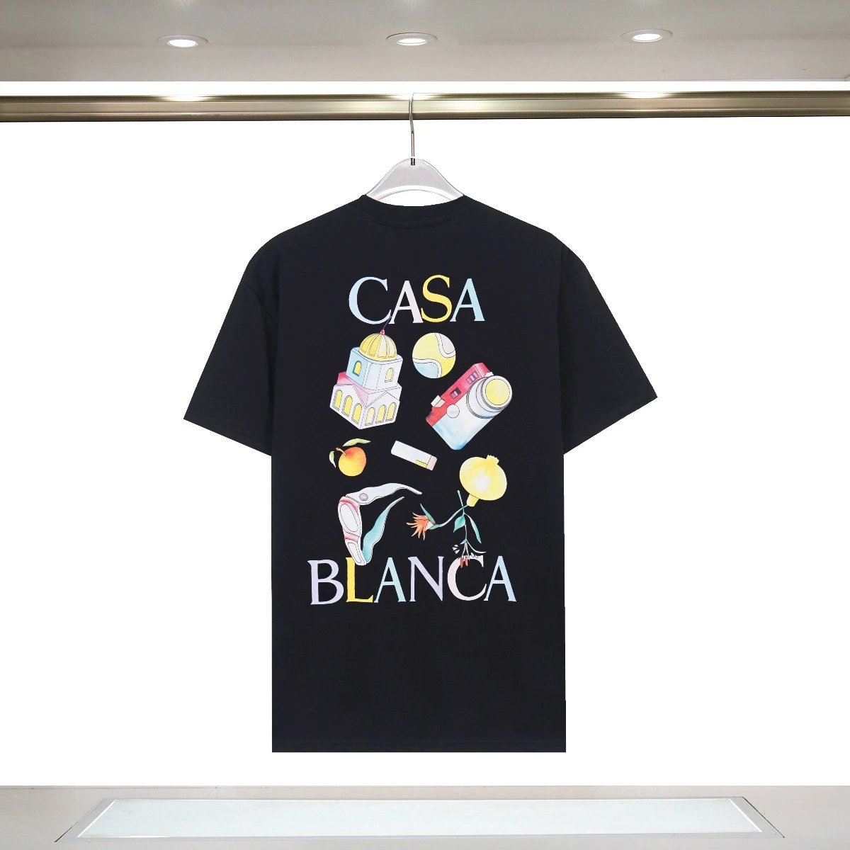 Casa Blanca Casa Blanca Black Graphic T-Shirt Black