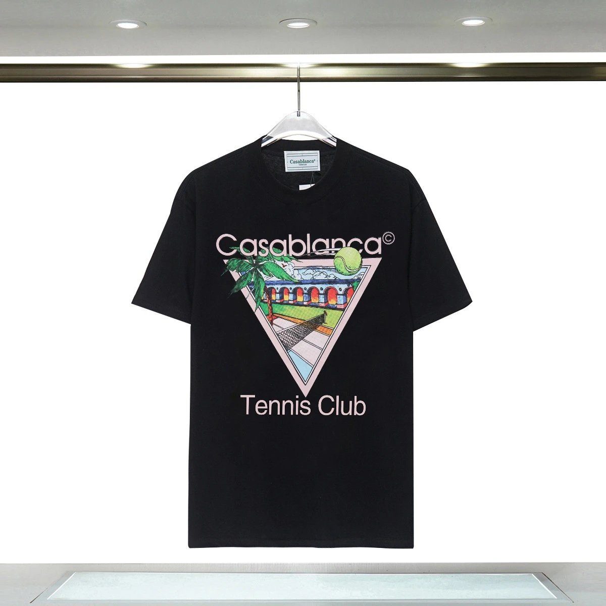 Casablanca Casablanca Tennis Club Black T-Shirt Black
