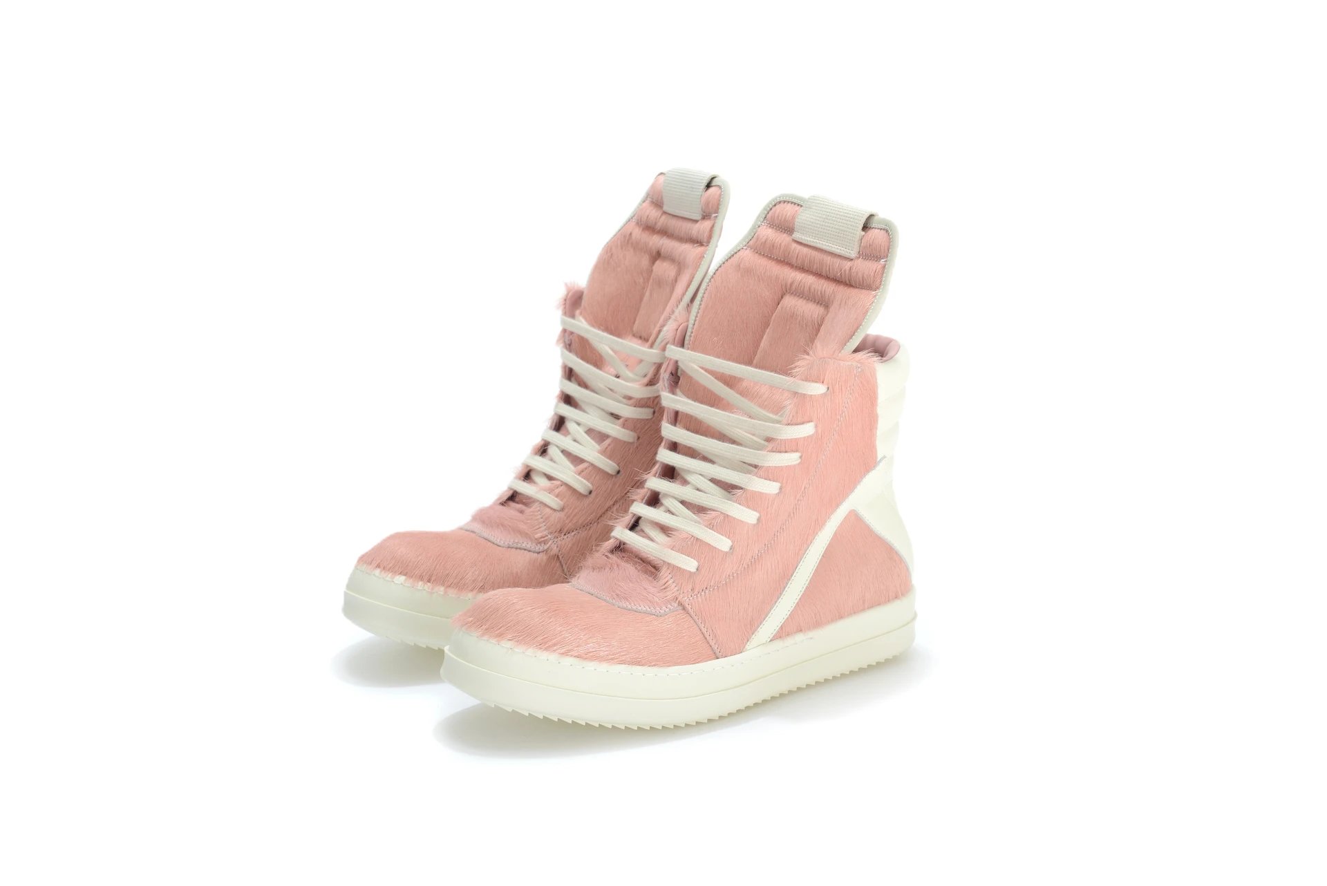 Pink Horsehair Inverted Triangle