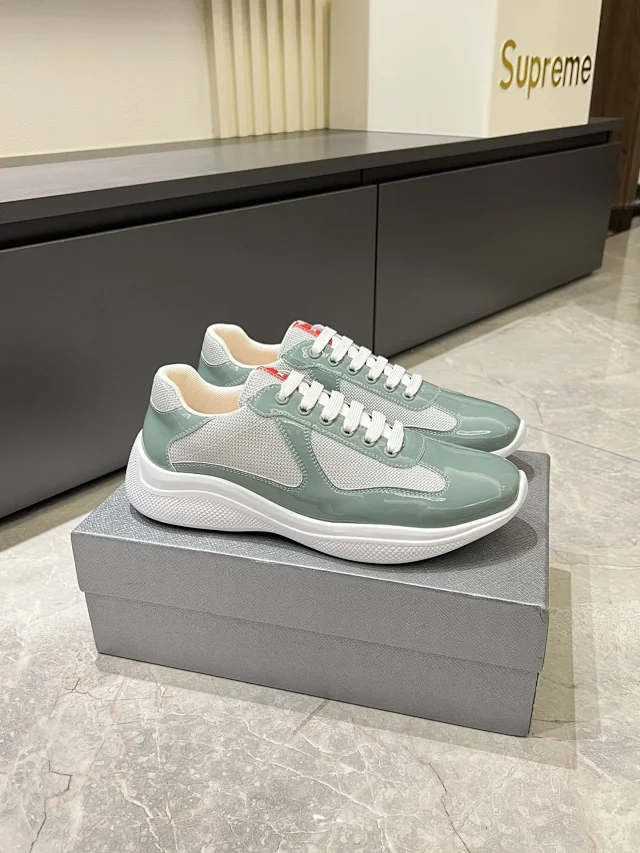 Unbranded Sneakers Low-Top Mesh and Patent Lace-Up product detail image 3