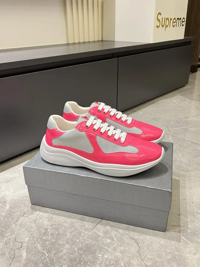 Unbranded Sneakers Low-Top Mesh and Patent Lace-Up product detail image 2