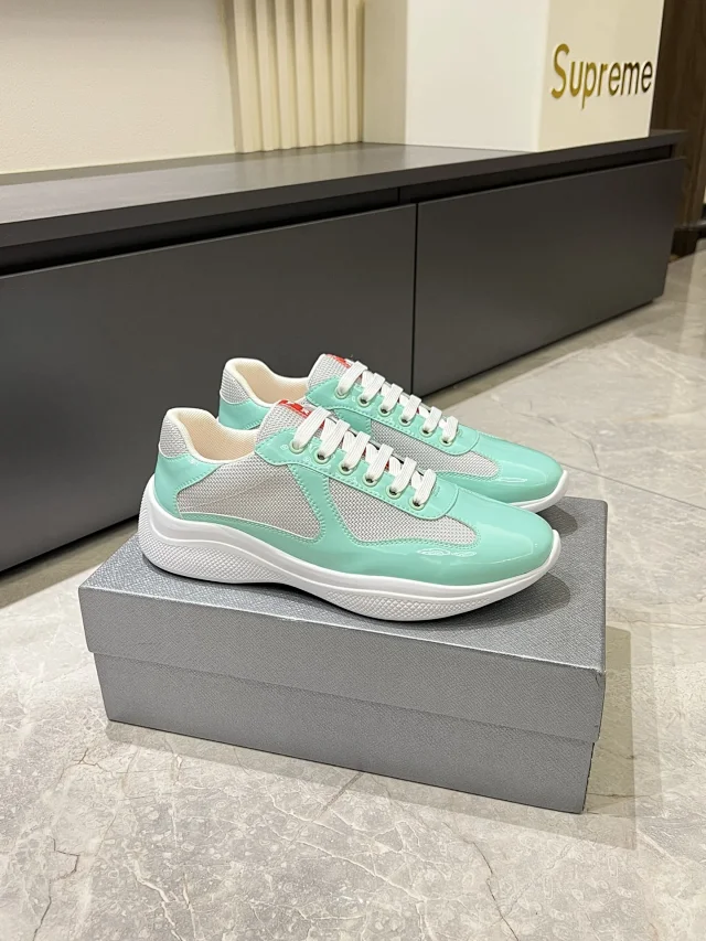 Unbranded Sneakers Low-Top Mesh and Patent Lace-Up product detail image 1