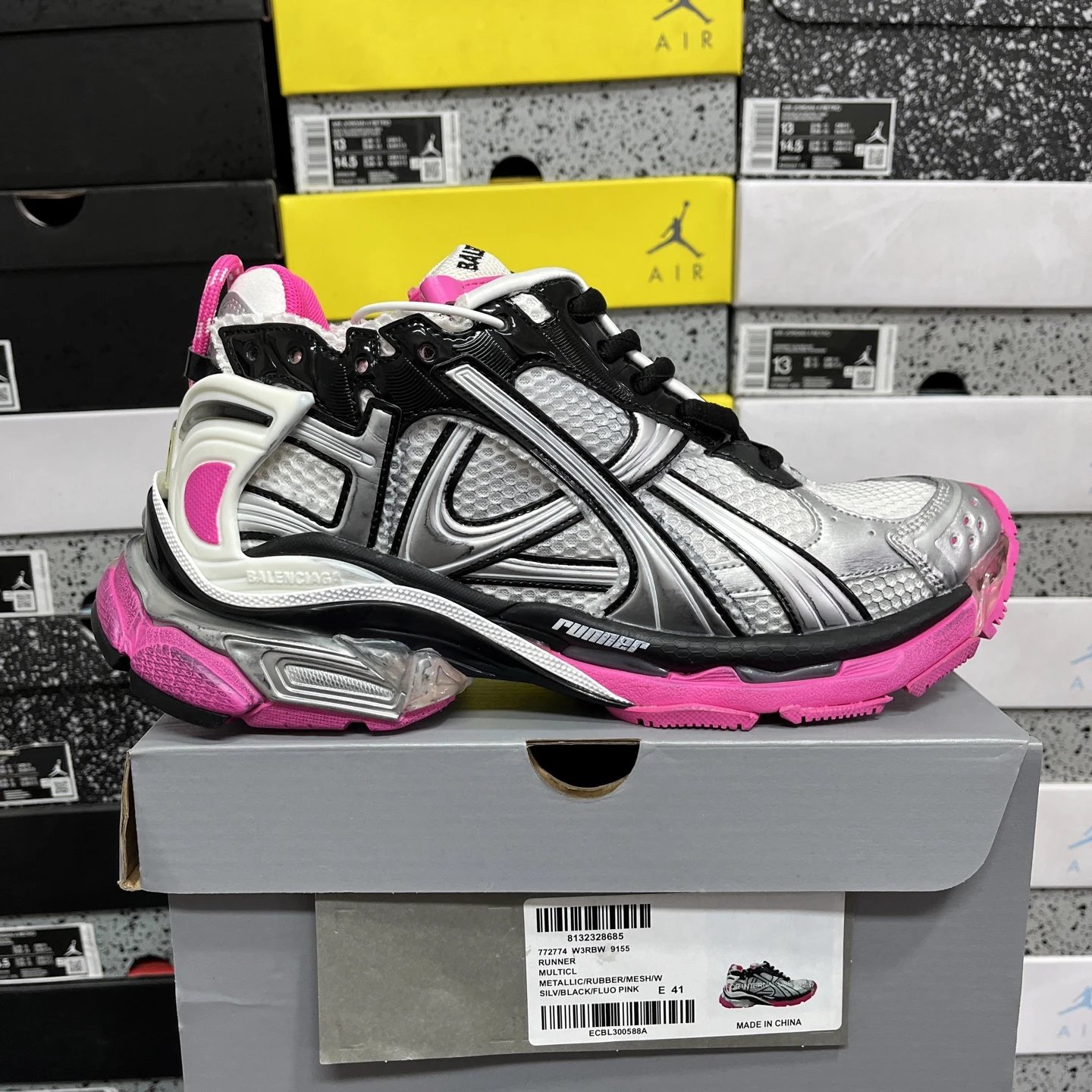 Silver White Purple 9155