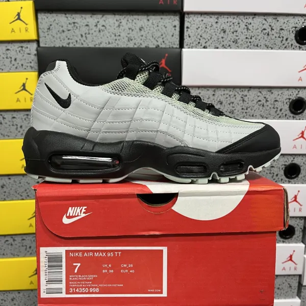 Nike Air Max 95 TT White / Black / Green Sneakers - 1