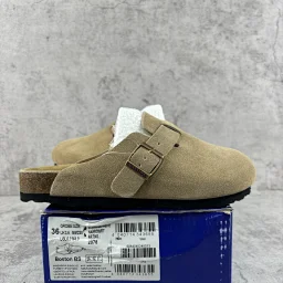 thumbnail for [YX Batch] Boku Cow Fleece Cow Fleece Cork Vintage Fashion Semi-Closed-Toe Slipper Series Collection!