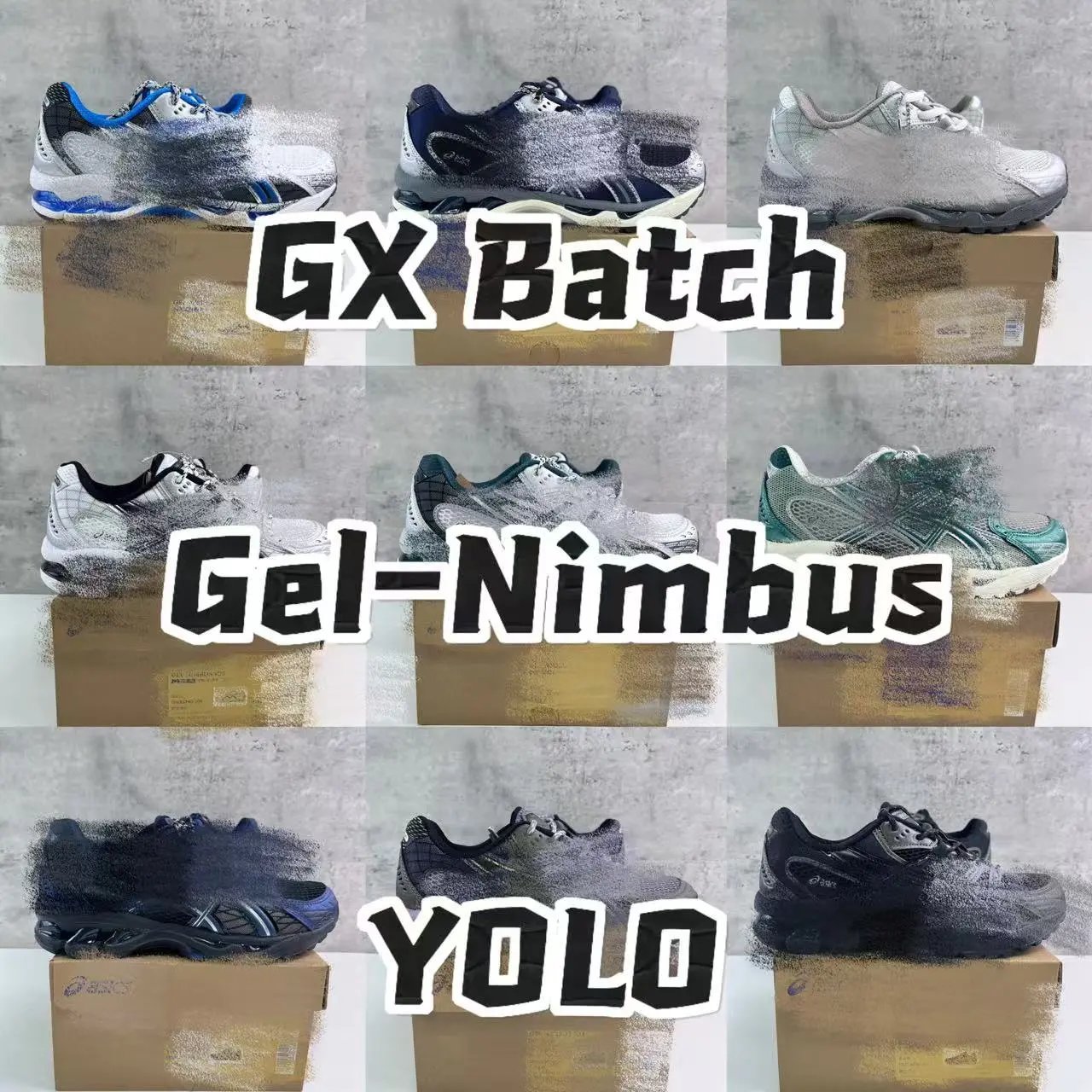 【GX2.0 Batch】Gel-Nimbus 10.1 复古透气休闲鞋缓震男子耐磨跑步鞋 系列合集！/
