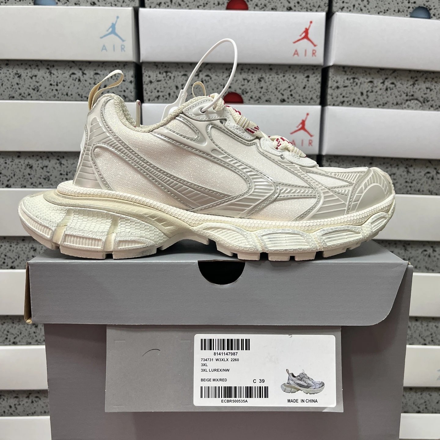 Balenciaga Sneakers 3XL Extreme Laces — White 2260