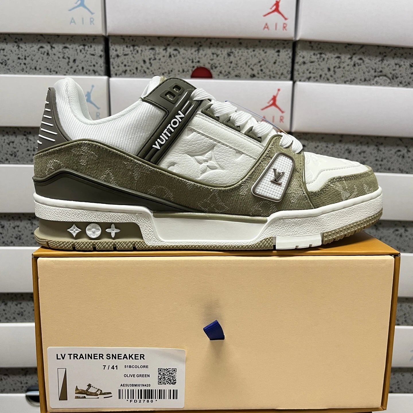 OLIVE GREEN白绿牛仔