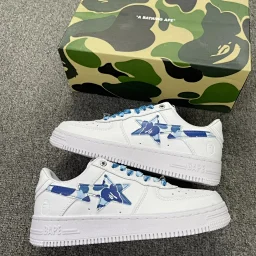 thumbnail for C version Link3 B*ape Sta To Low ape*head classic patent leather low-top athleisure board shoes full set of original cardboard last development collection!