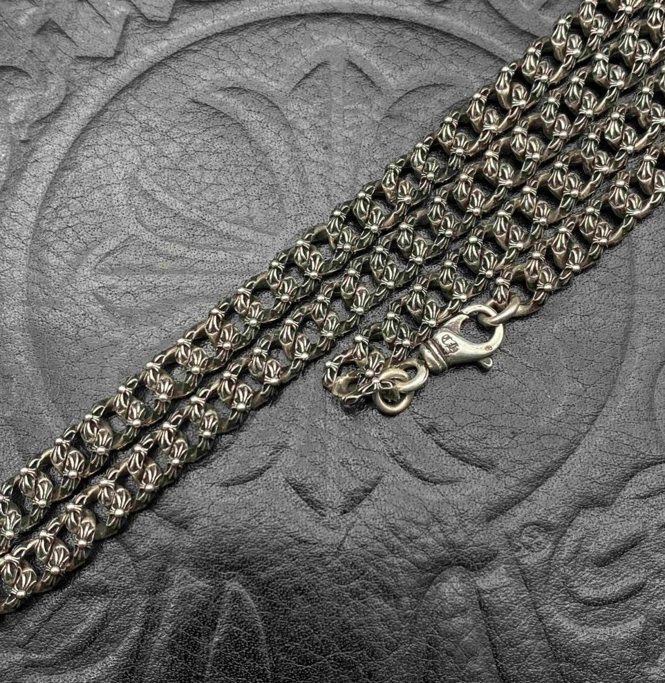 Cuban necklace ins style full cross necklace