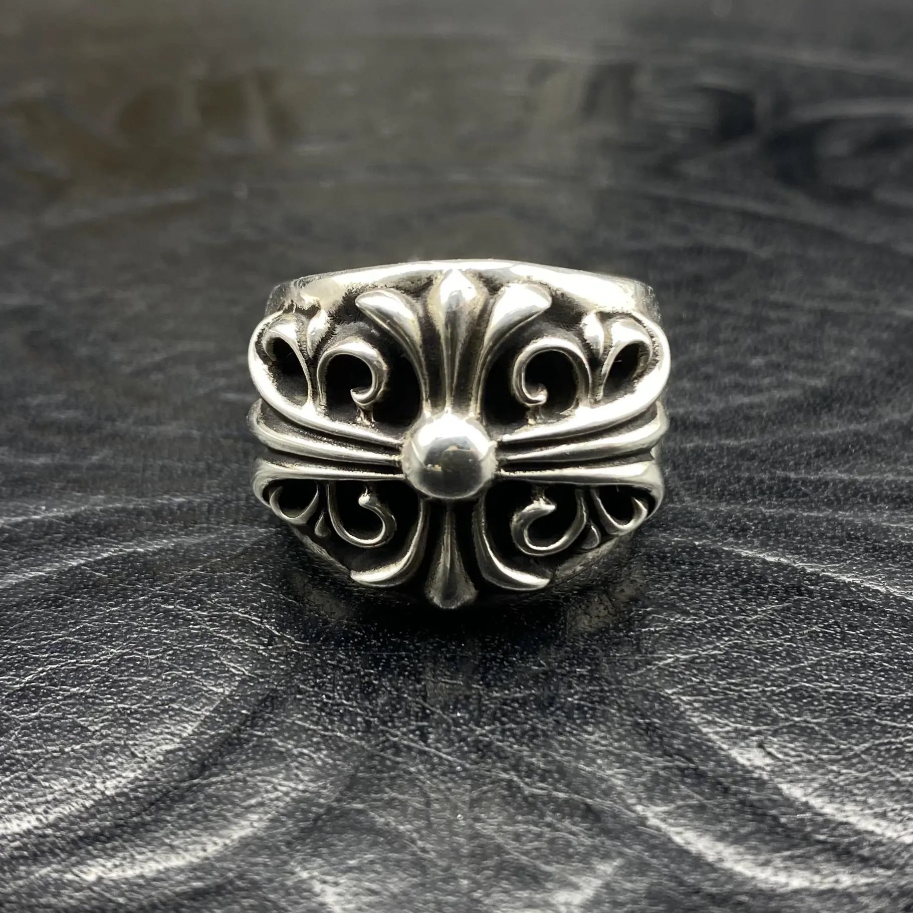 Ins popular couple ring cross ring