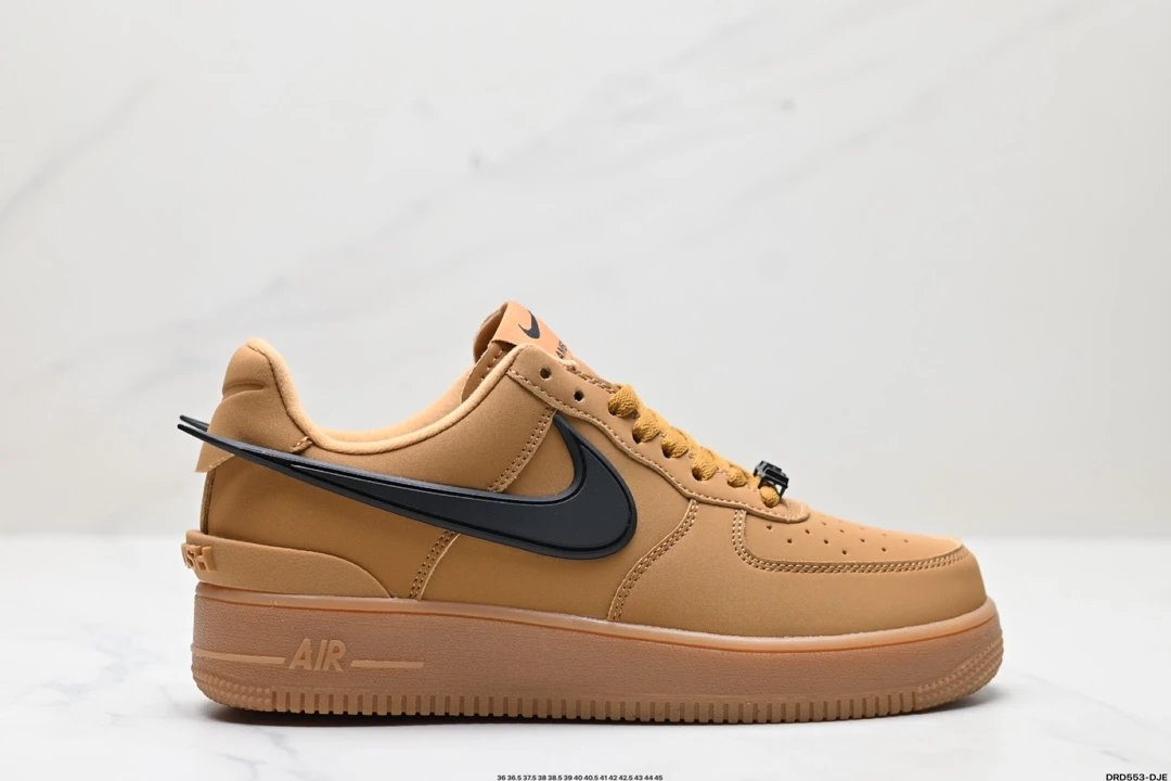 Nike Air Force 1 Wheat Low Leather Sneakers Unisex