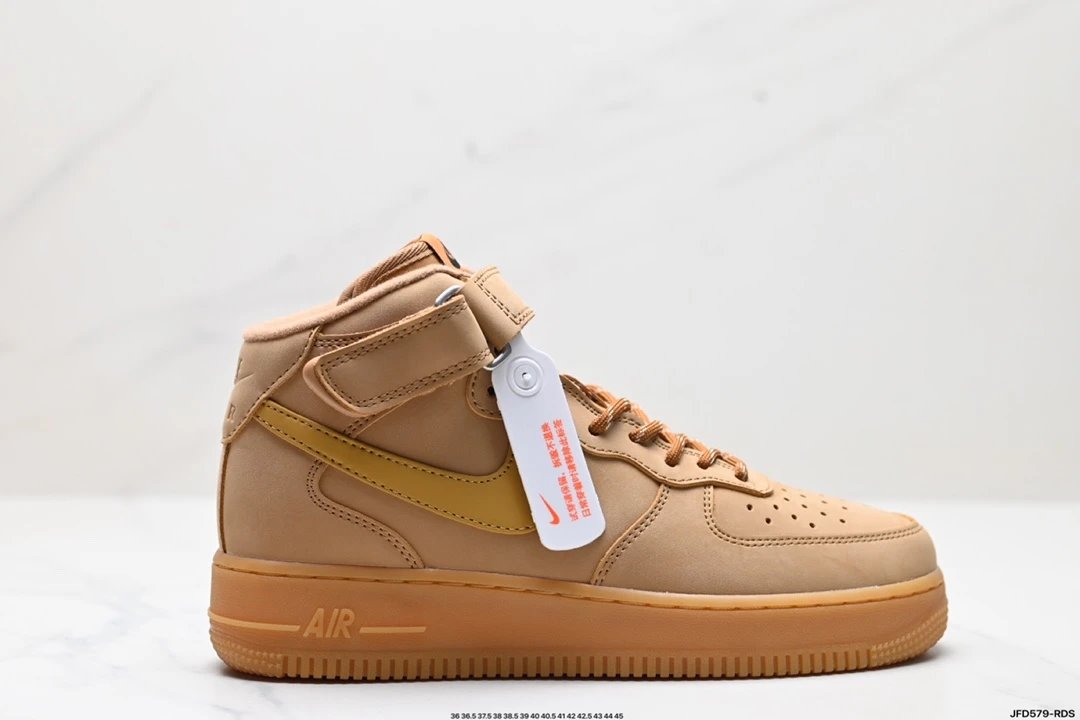 Nike Air Force 1 Mid Wheat Sneakers Shoes