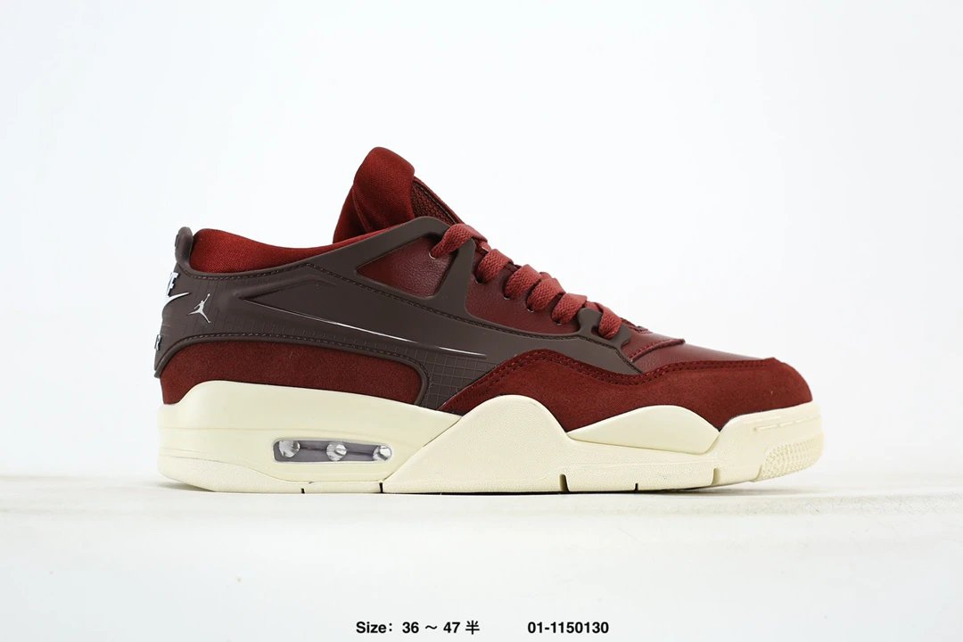 Air Jordan Low Burgundy Brown Retro Sneakers