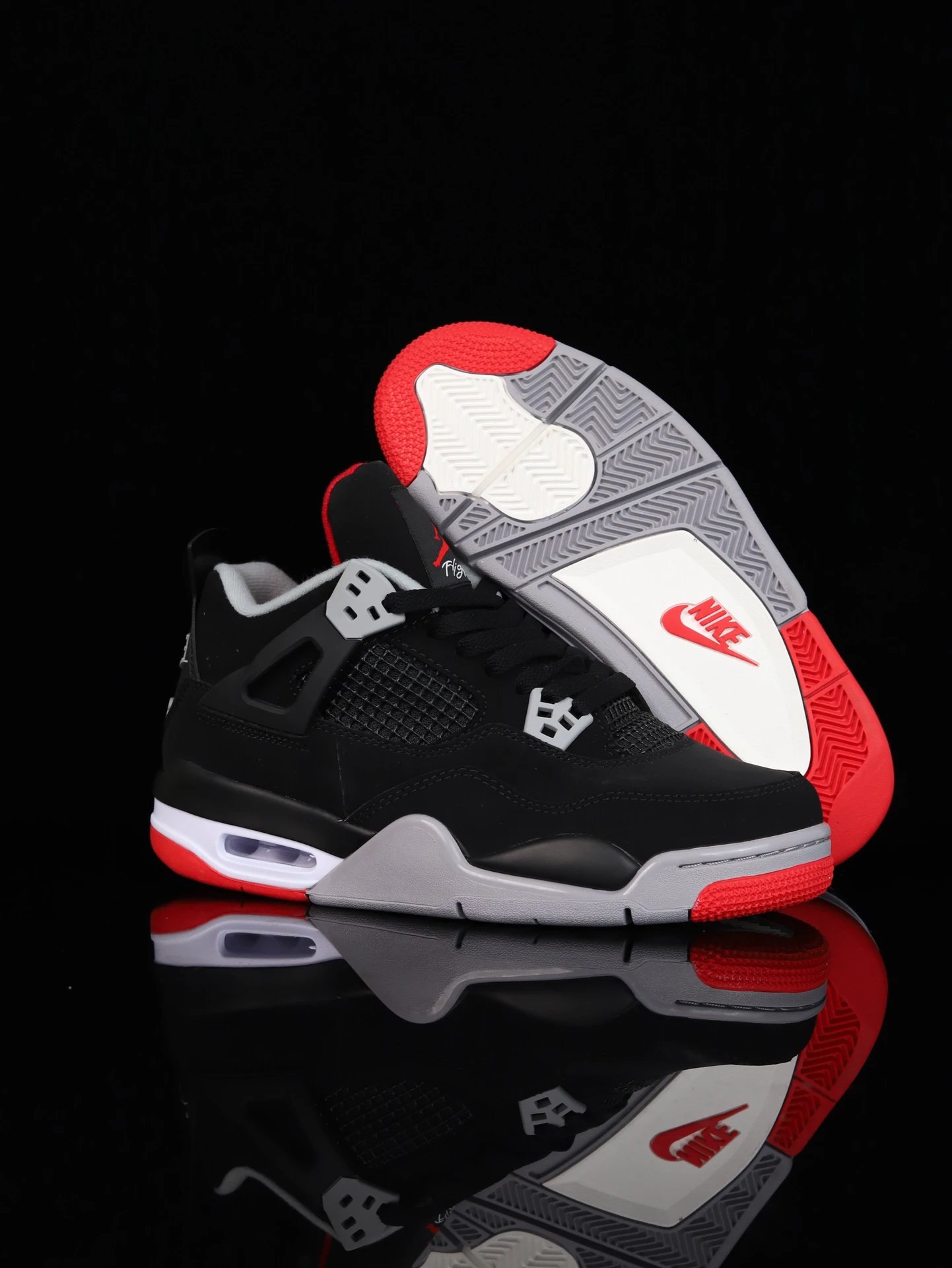 Air Jordan Classic Black Red Grey Basketball Shoes
