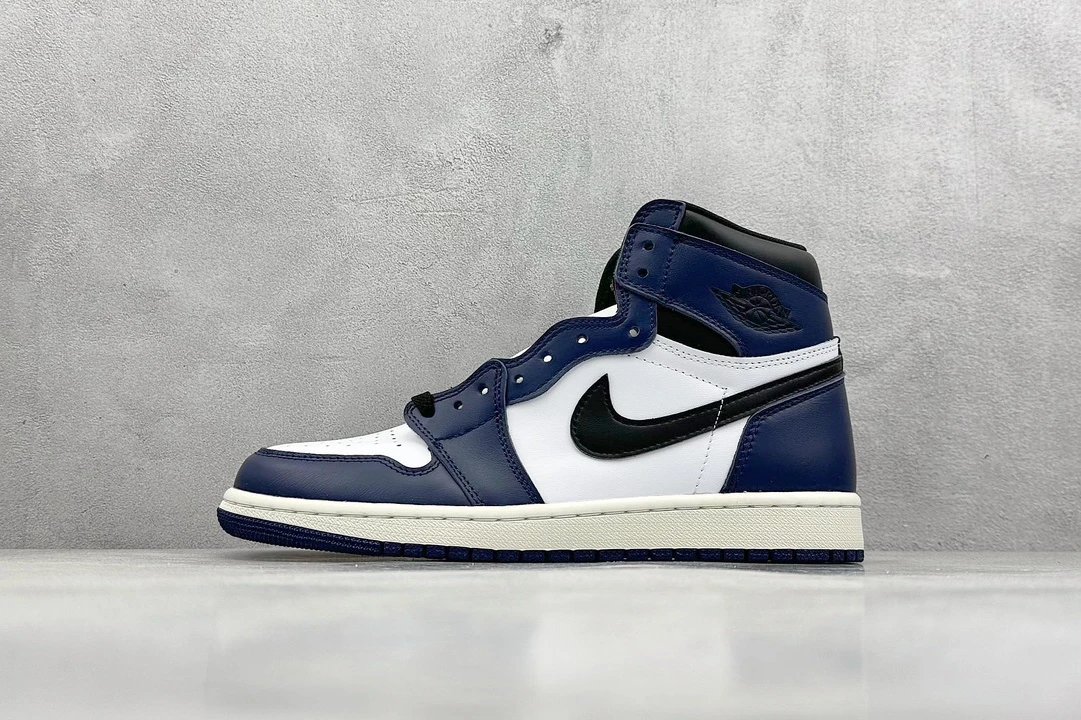 Air Jordan 1 Retro Blue White High Top Sneakers