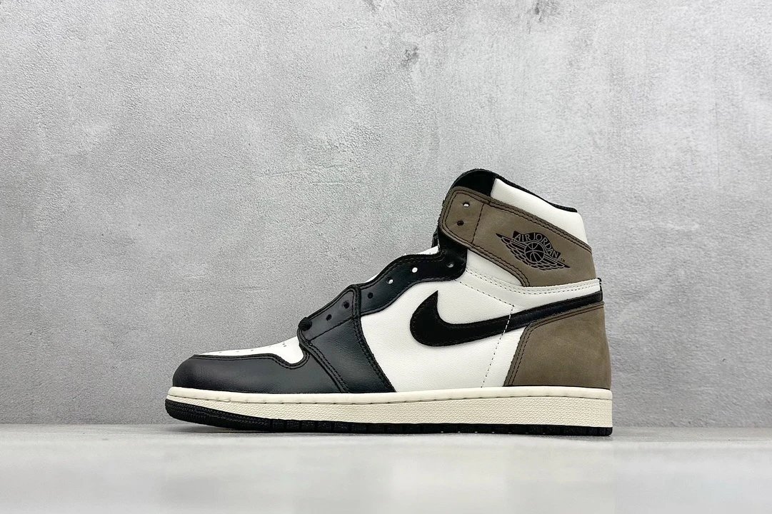 Air Jordan Retro High Black White Brown Shoes