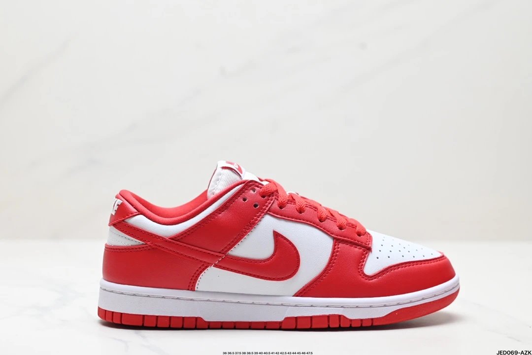 Air Jordan Red White Low Top Sneakers