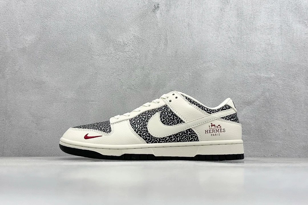 Nike Dunk Low Black White Red Classic Sneakers Shoes