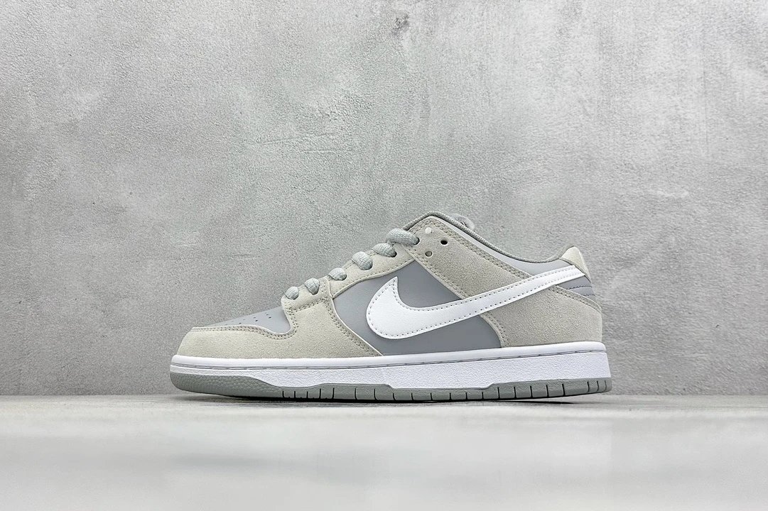Nike Dunk Low Gray White Skate Shoes