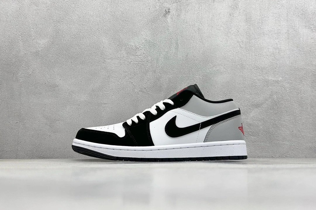 Nike Air Jordan 1 Low Grey White Black Sneakers
