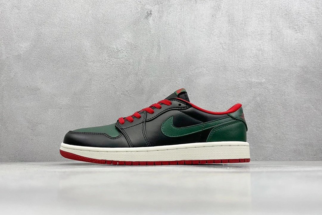 Nike Air Jordan 1 Low Green Black Retro Shoes