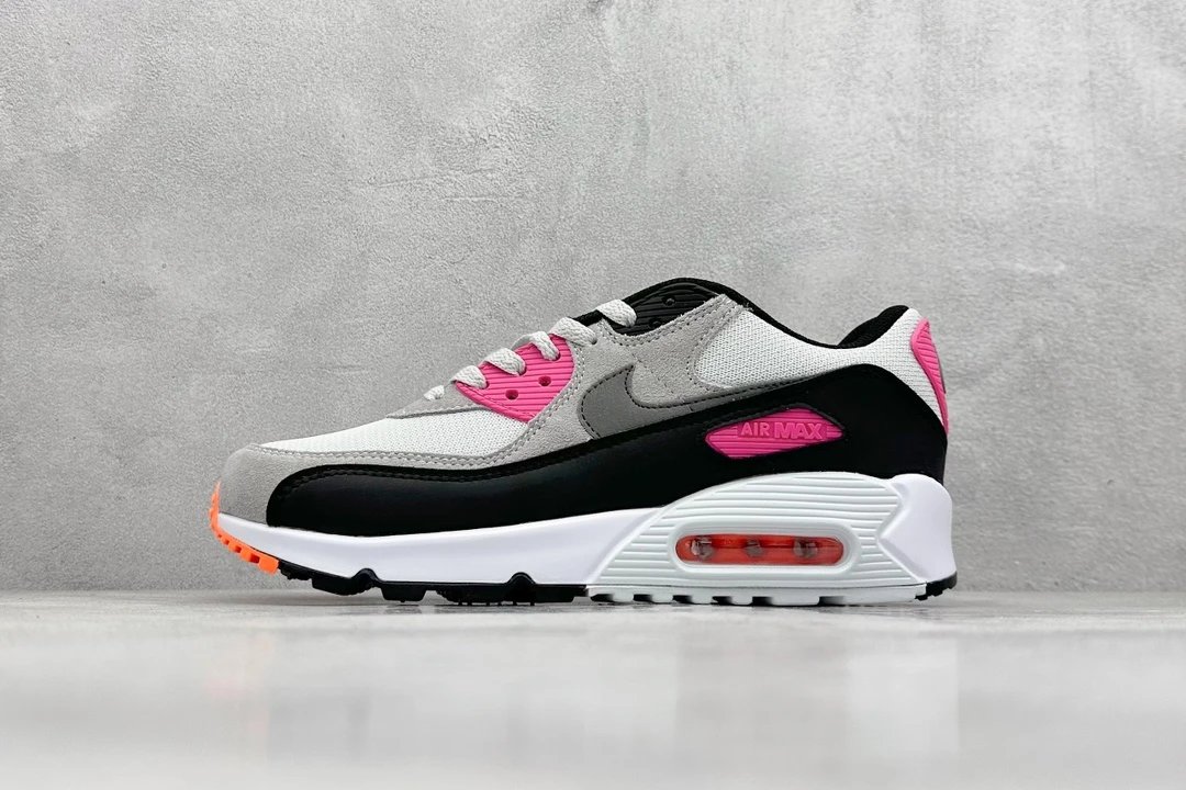 Nike Air Max 90 Grey Black Pink Shoes