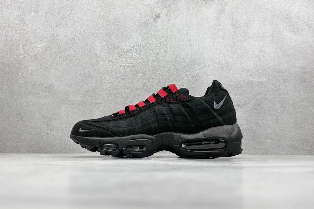 Nike Air Max 95 Black Red Running Shoes