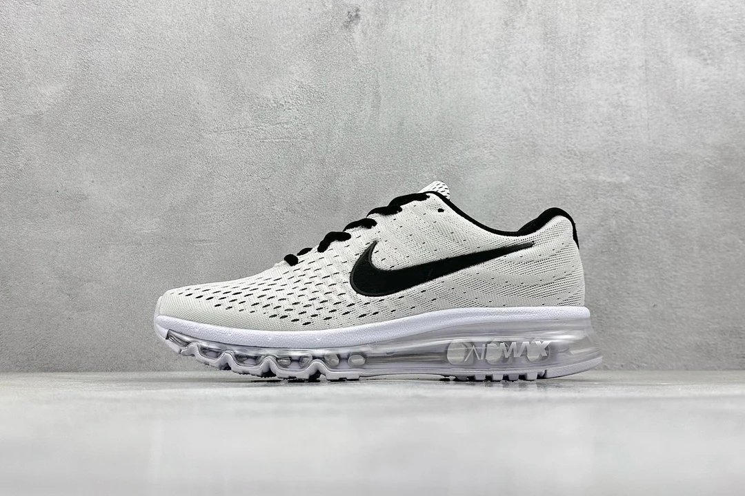 Nike Air Max White Mesh Running Shoes