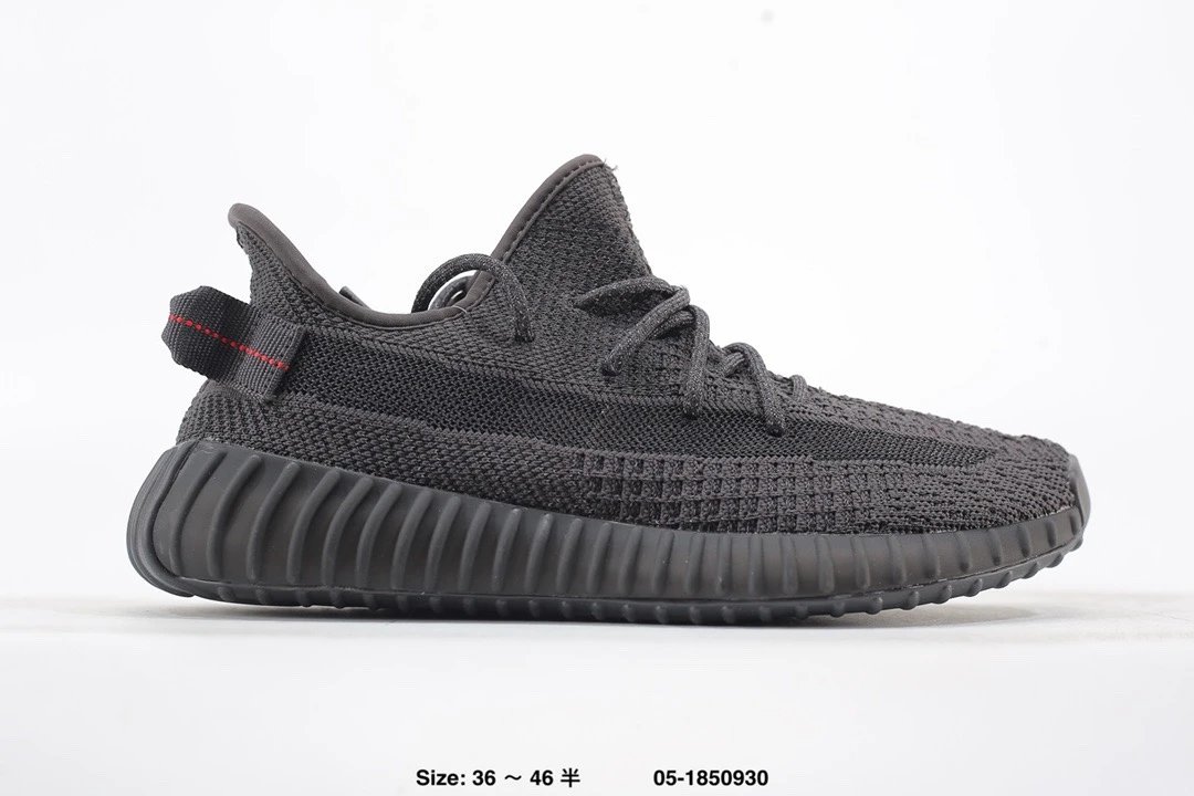 Yeezy Boost 350 V2 Black Knit Running Shoes