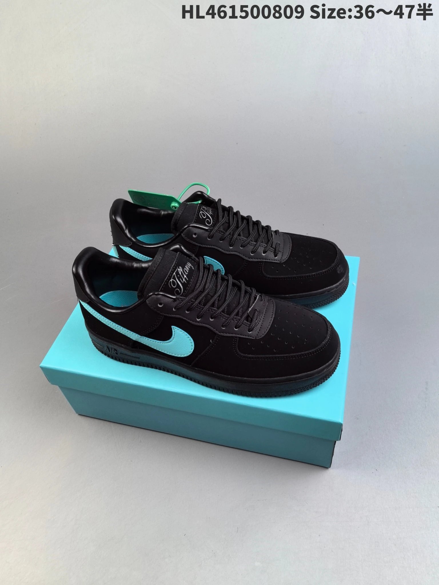 Nike Air Force 1 Low Black Blue Sneakers