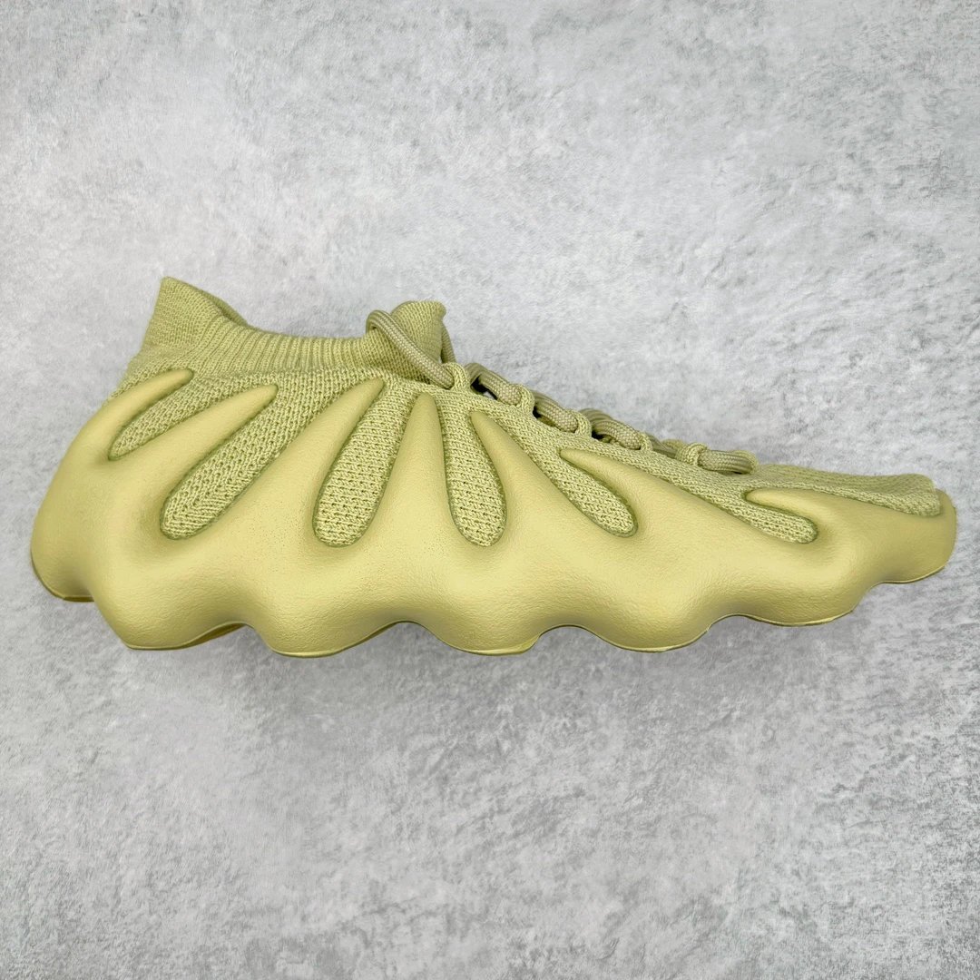 Yeezy Lime Green 3D Wave Knit Running Shoes