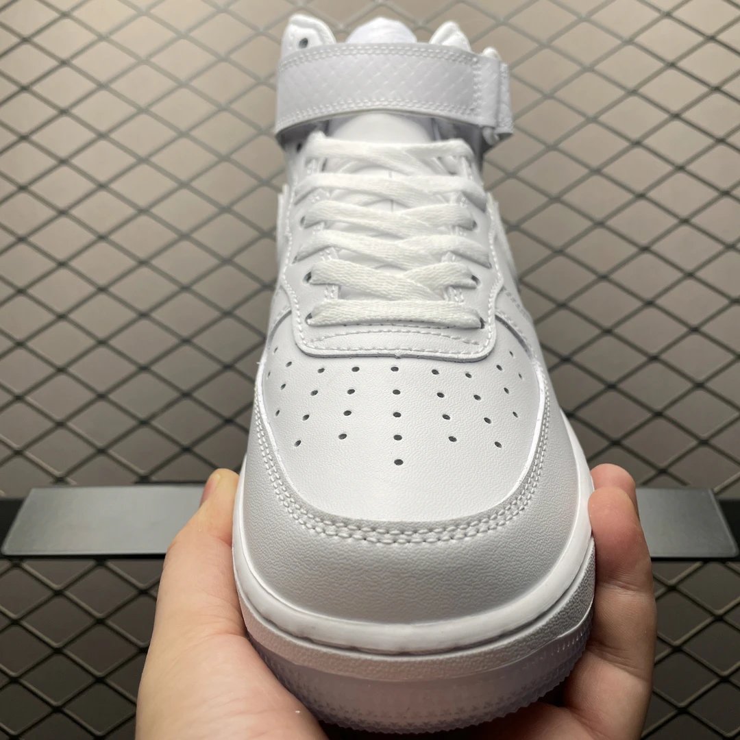 Air Jordan White High Top Leather Sneakers