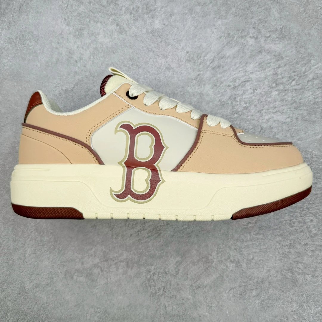MLB Boston Red Sox B Beige Low Top Sneakers