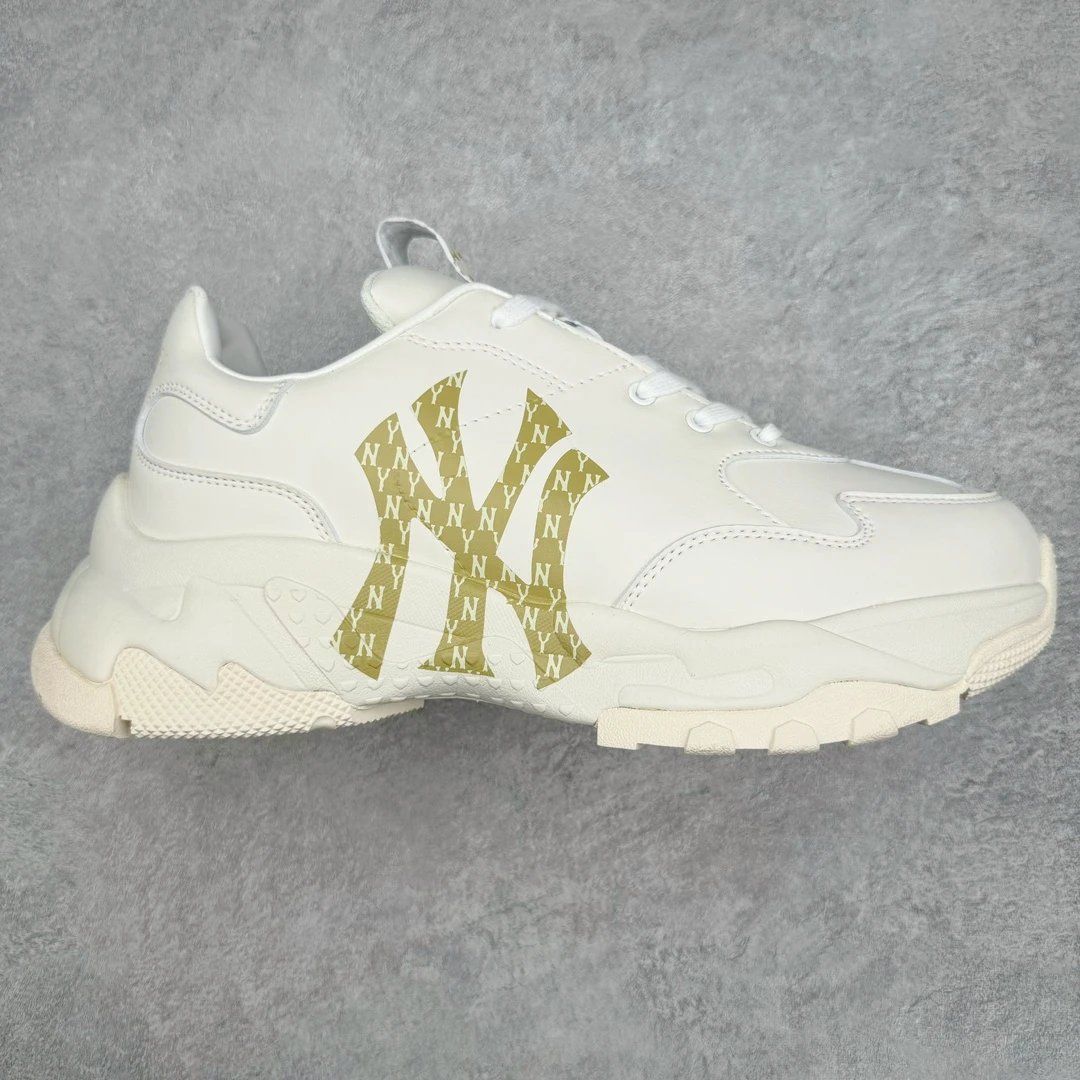 MLB Cream NY Monogram Chunky Dad Sneakers Unisex
