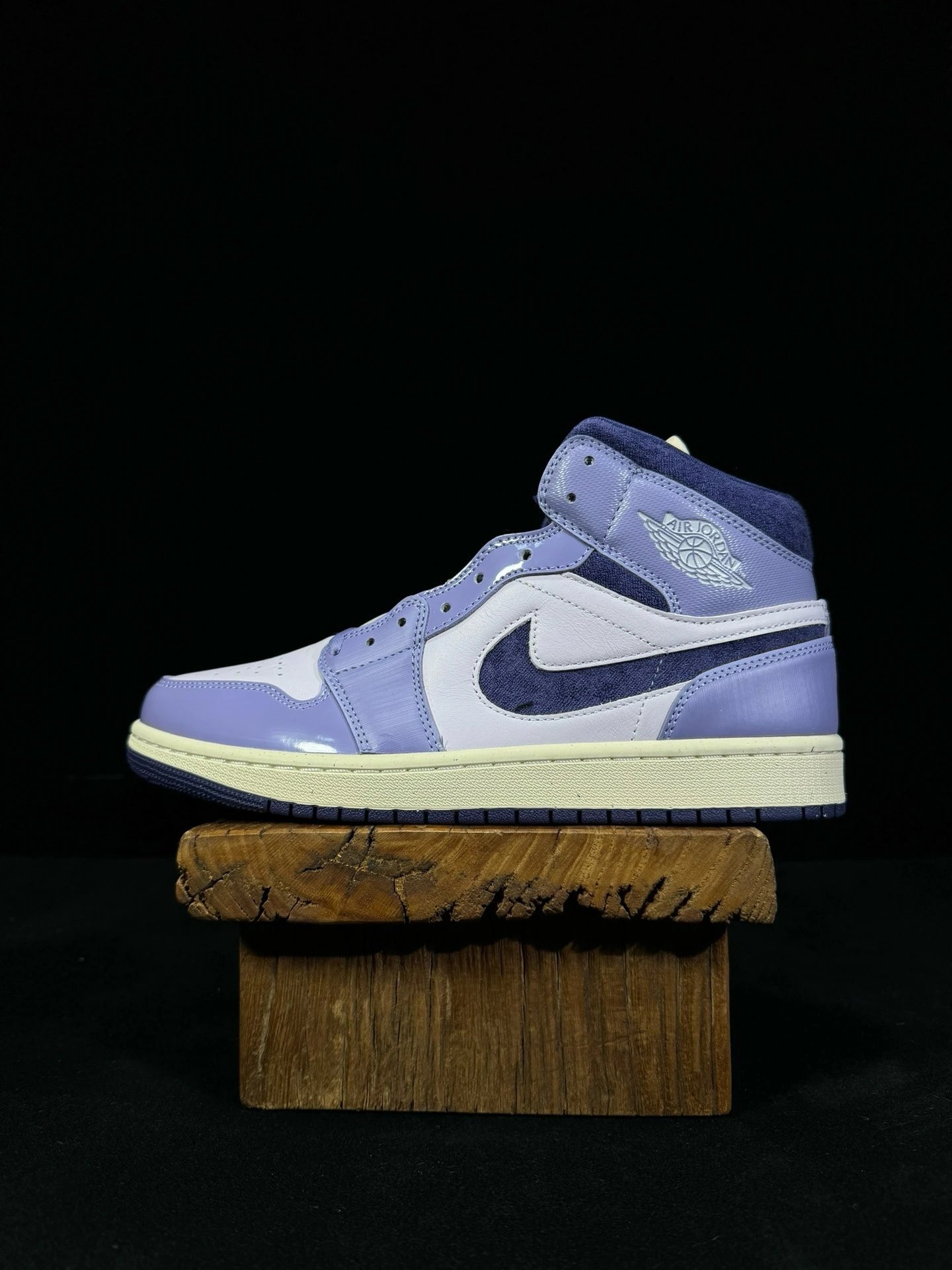 Air Jordan Violet Mid Retro Unisex Leather Suede Sneakers