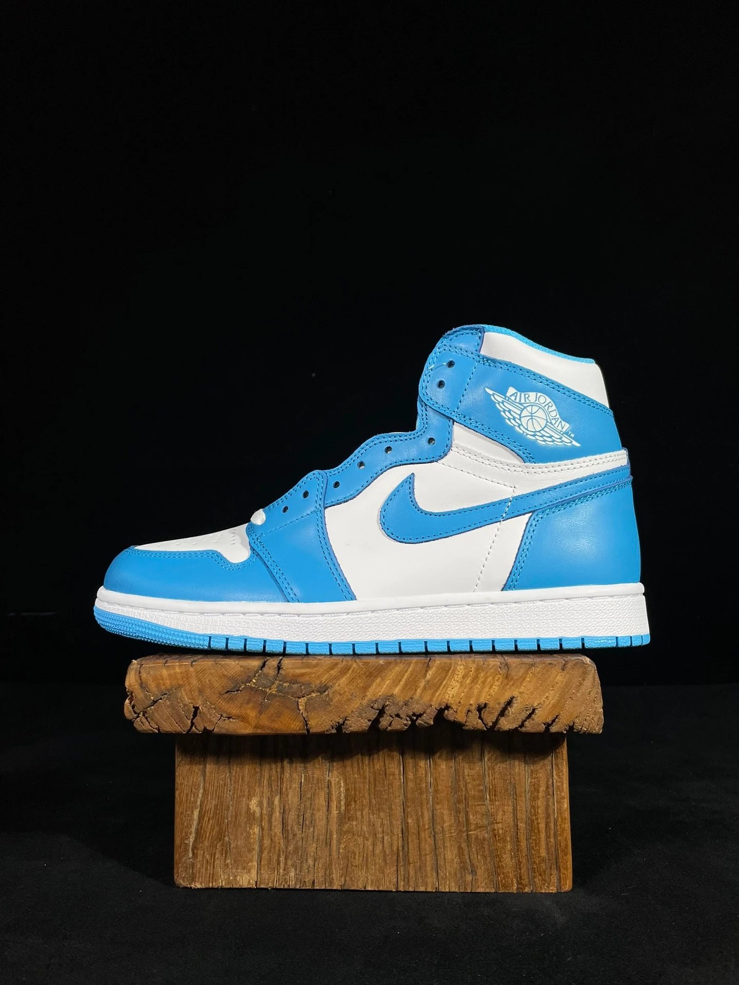 Air Jordan 1 Blue White High Top Sneakers