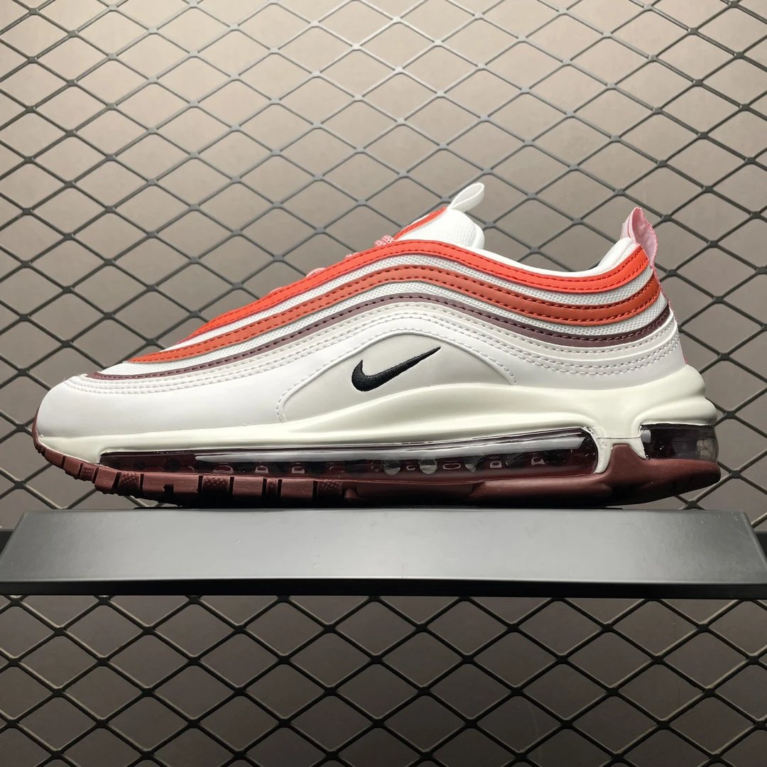 Nike Air Max 97 White Red Gradient Shoes
