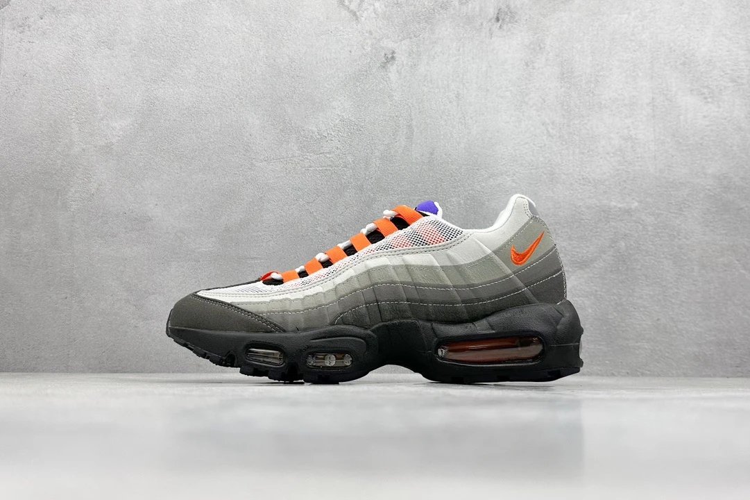 Nike Air Max 95 Grey Orange Gradient Shoes