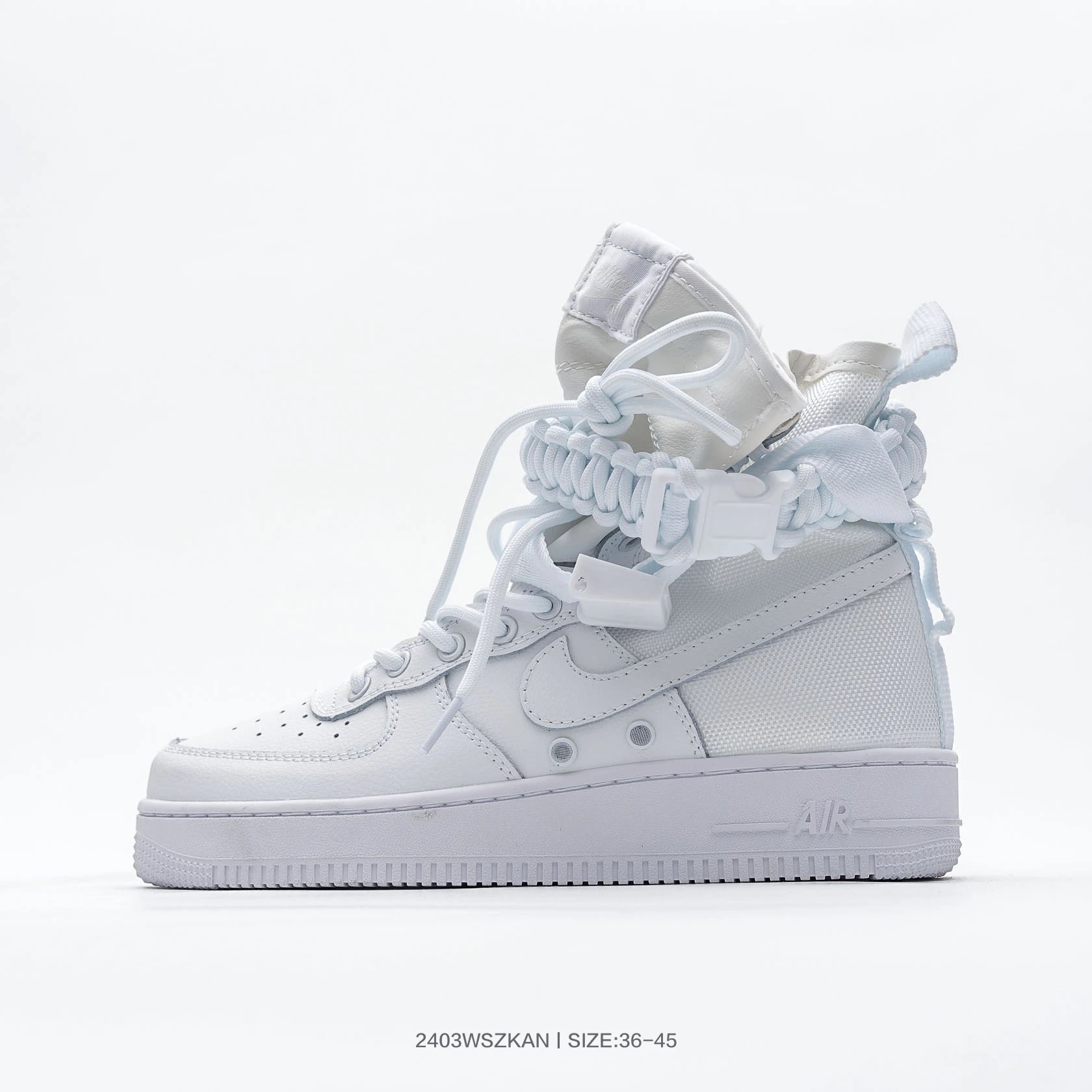 Nike Air Force 1 High White Leather Sneakers