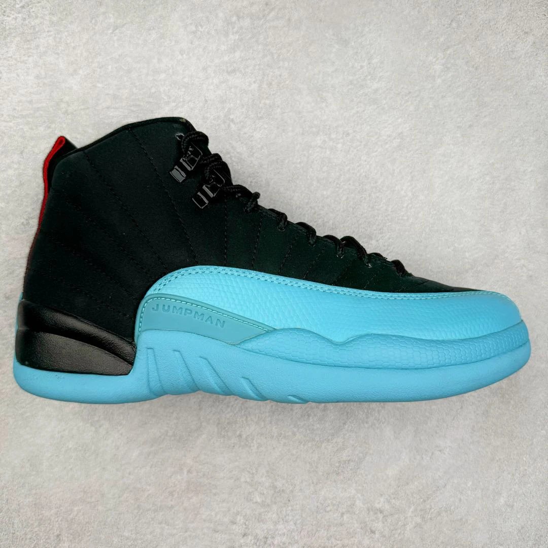 Air Jordan 12 Retro Black Blue Basketball Shoes