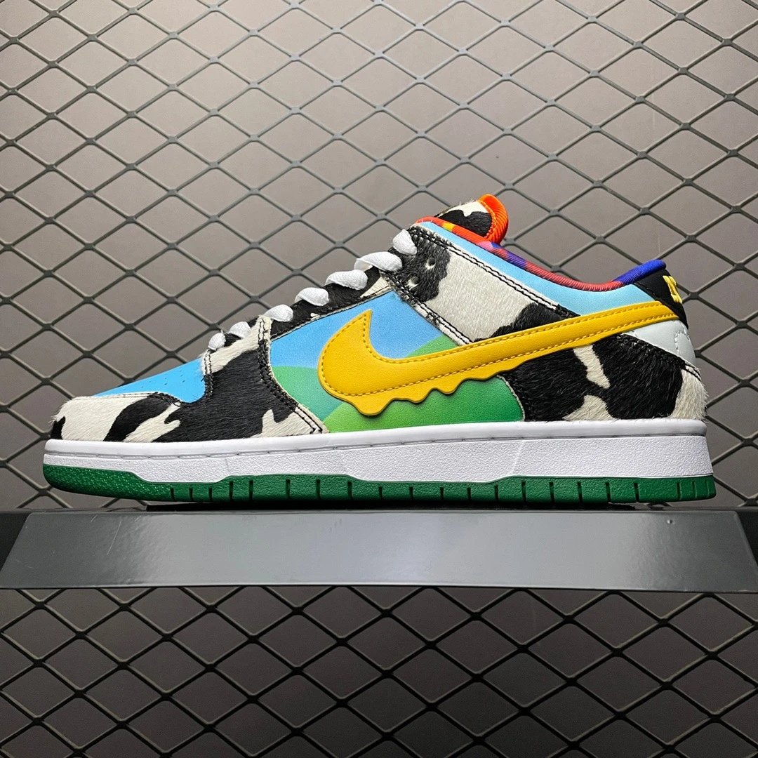 Nike Dunk Low Multicolor Cowhide Skate Shoes