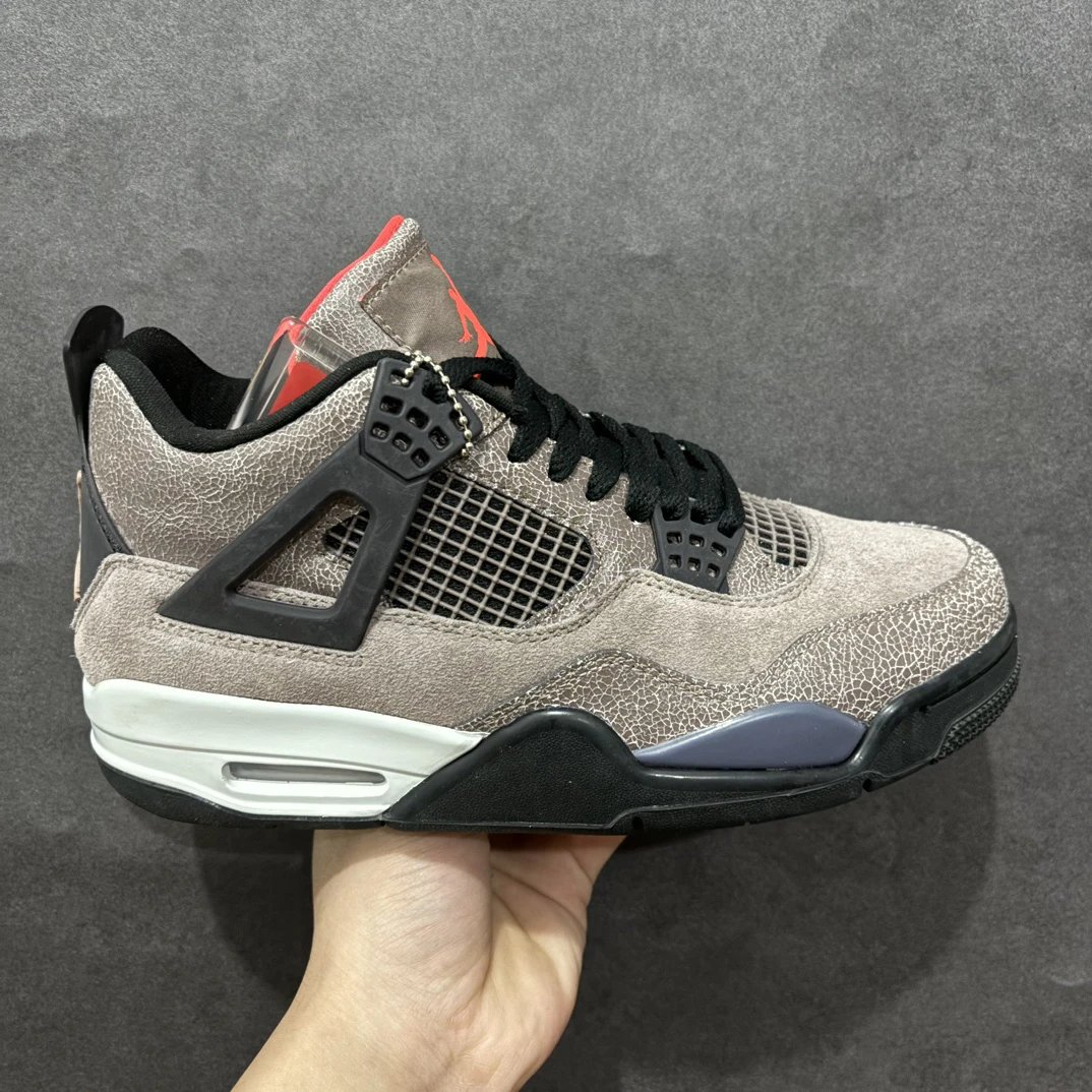 Air Jordan 4 Taupe Haze Suede Retro Basketball Shoes