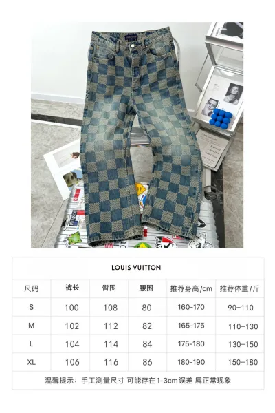 Louis Vuitton x Virgil Abloh Checkerboard Denim Jacket Blue Multicolor - 5