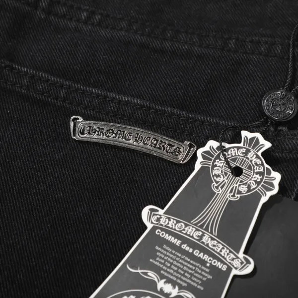 Chrome Hearts x Unknown Artist Cross-Print Black Denim Jeans - 15