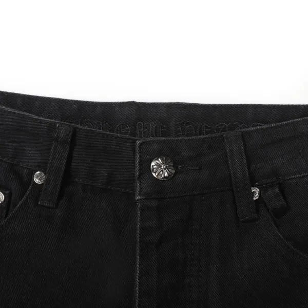 Chrome Hearts x Unknown Artist Cross-Print Black Denim Jeans - 6