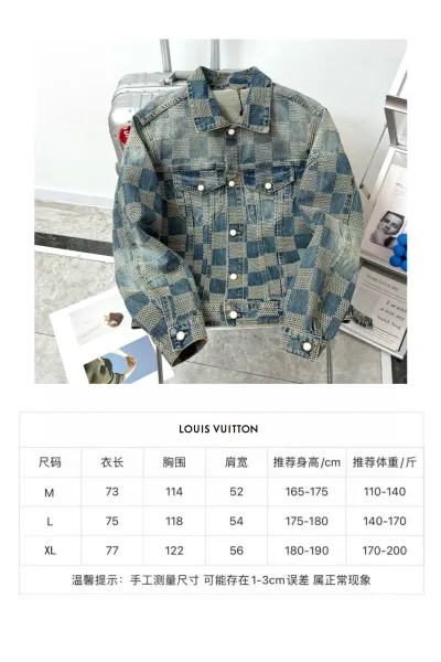 Louis Vuitton x Virgil Abloh Checkerboard Denim Jacket Blue Multicolor - 6